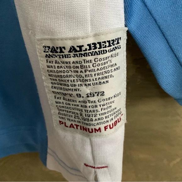 Vintage 90s Platinum Fubu Fat Albert and the Junkyard Gang Jersey - Picture 3 of 10